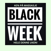 Massasje 40% Black Week HELE UKEN